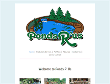 Tablet Screenshot of ponds-r-us.com